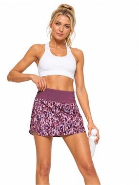 Athleta Mauve/Purple Run With It 14” Skort